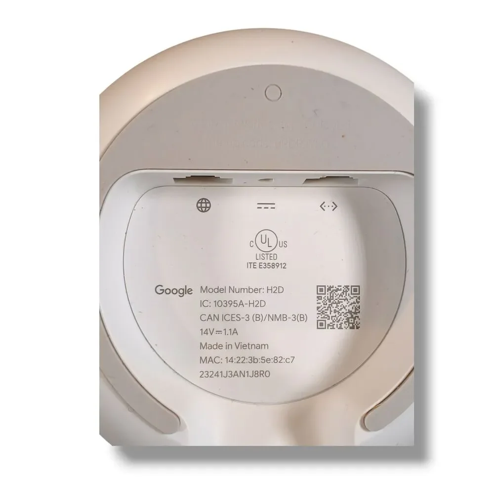 Google Nest Wi-Fi Router Snow H2D AC2200 Handles 100 Devices 2 Ethernet Ports